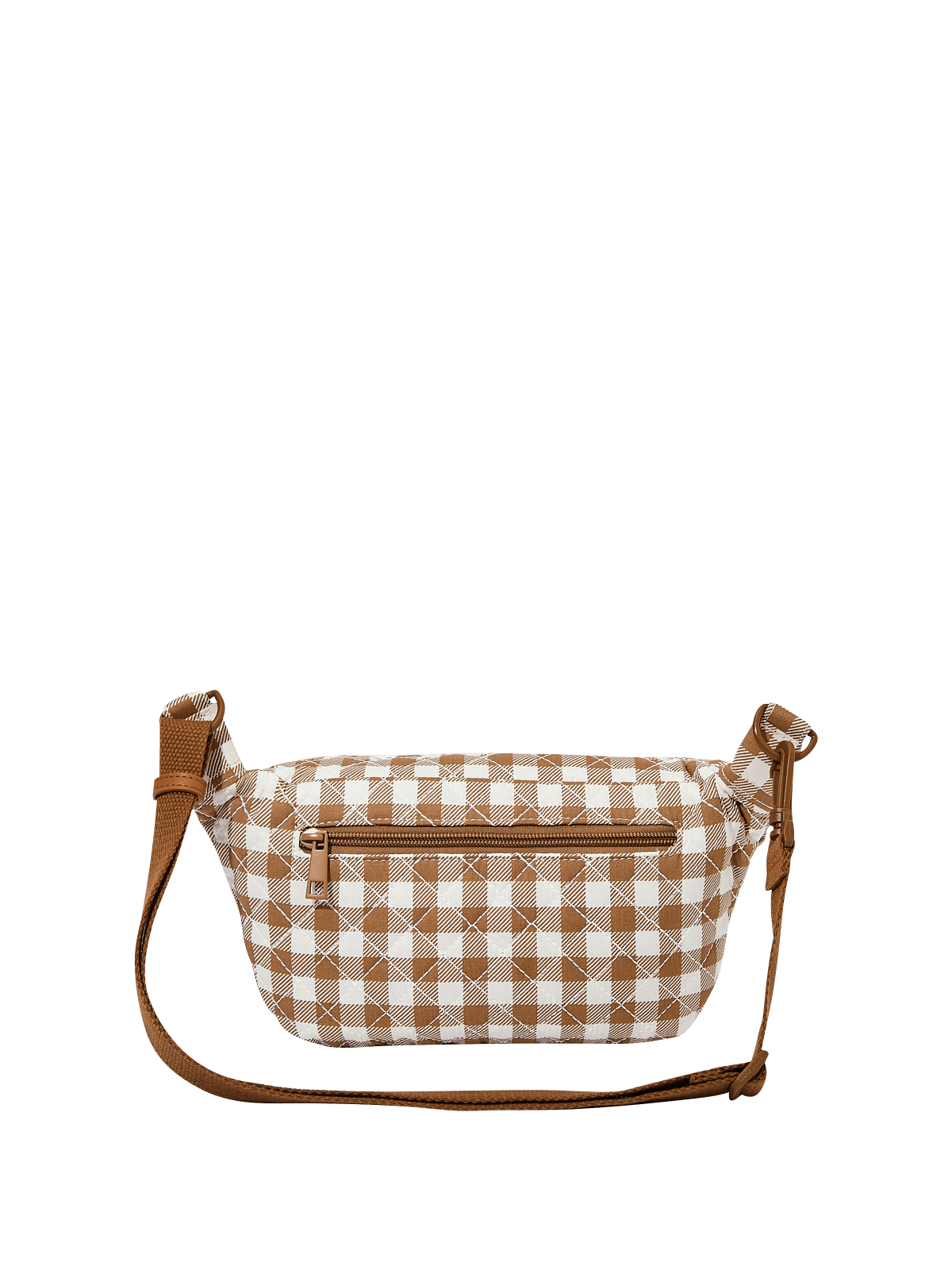 Sidekick Quilted Brown Gingham