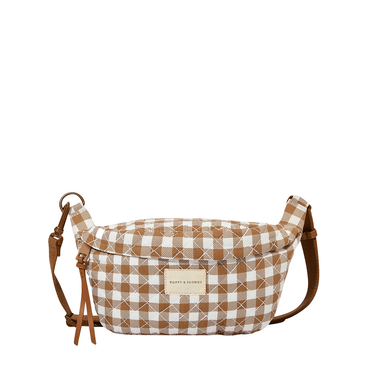 Sidekick Quilted Brown Gingham