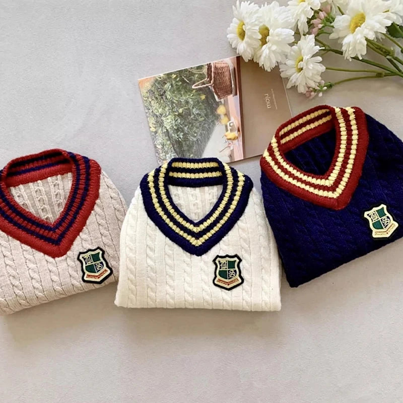 Classics Dog Sweater Winter Dog Clothes Cardigan Dog Warm Coat Chihuahua Bichon Yorkie Clothing Knitted Cat Jacket Puppy Costume