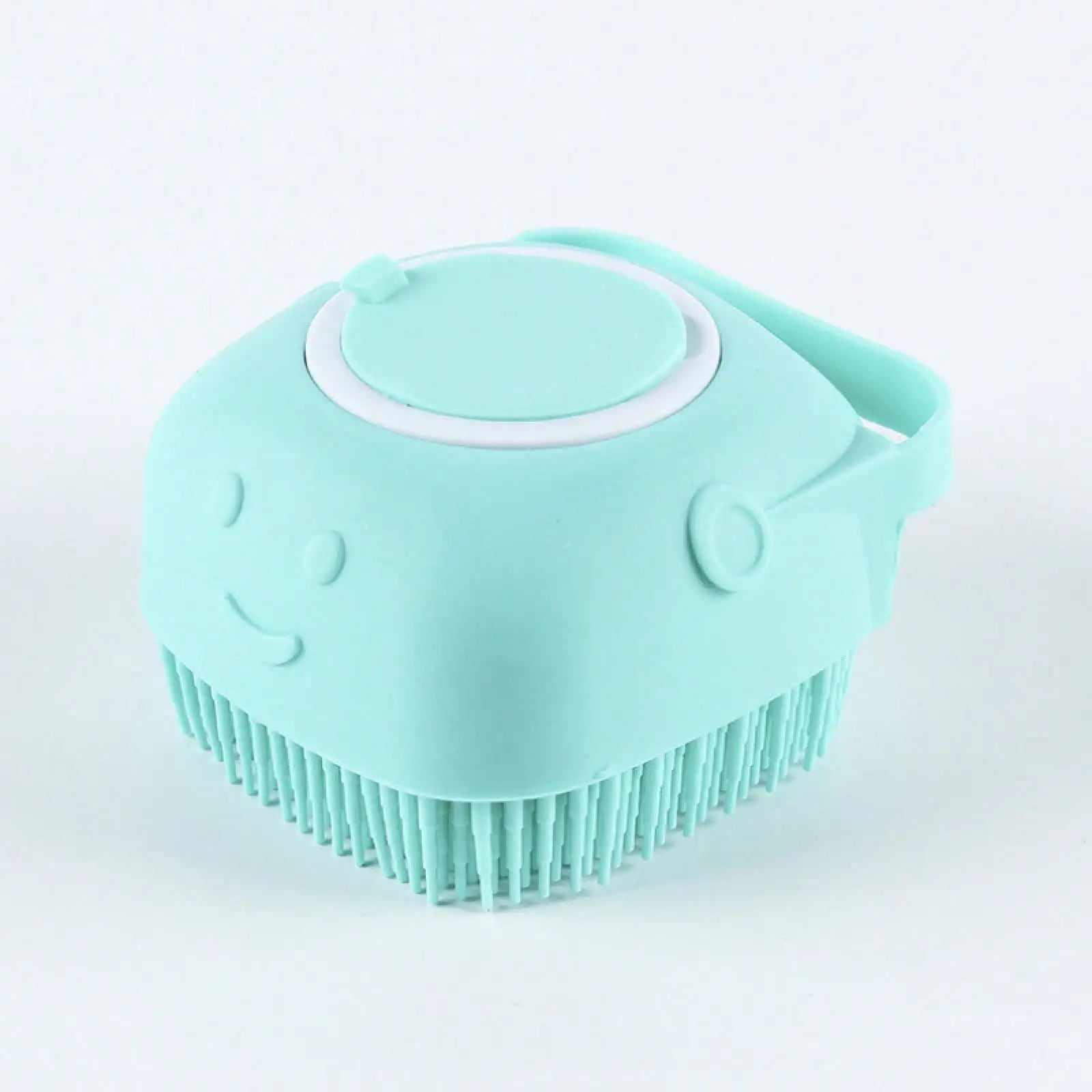 Gentle Silicone Dog Wash Brush with Shampoo Dispenser