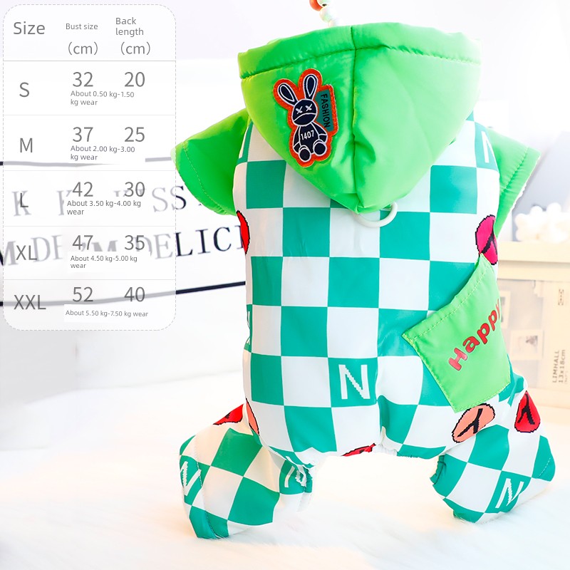 Small Dog Fleece Jumpsuit - Bear