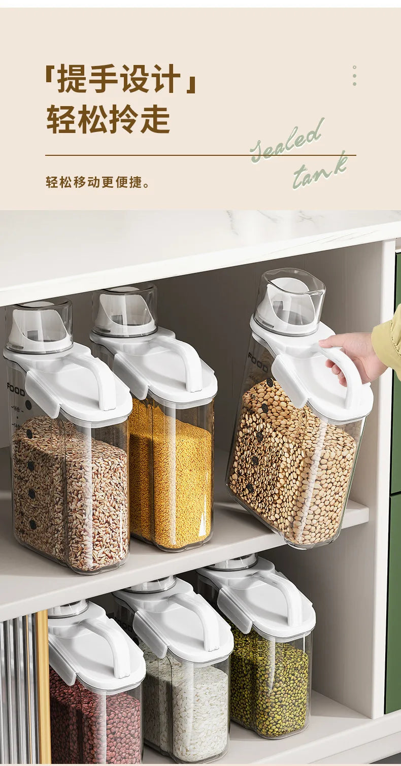 Airtight Dry Food Containers with Double-Seal