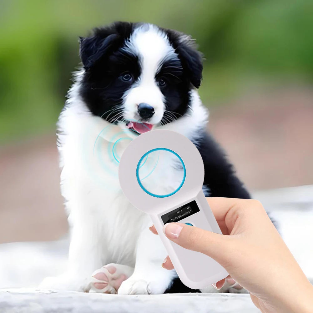 Handheld Pet Microchip Scanner Reader EMID FDX-B(ISO11784/85) Animal RFID EMID Reader Animal Chip Scanner for Cat Dog Pet Animal