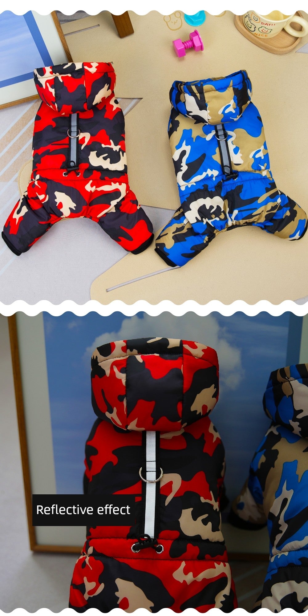 Dog Fleece-lined Autumn Winter Puppy Heattech Four-Legged Pet Clothing