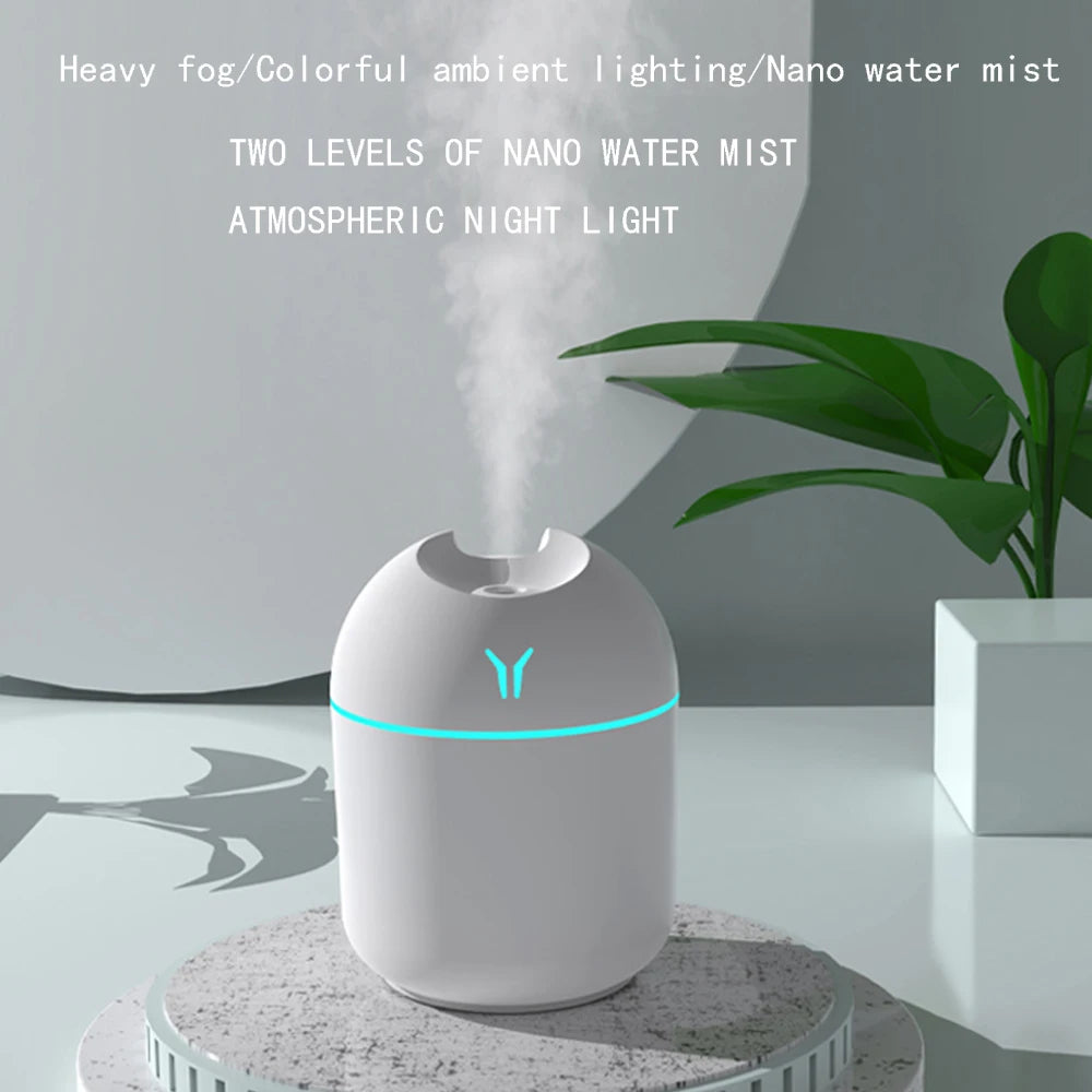 Mini USB LED Humidifier with Ultrasonic