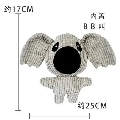 Plush Dog Toy Bite Resistant Squeaky Toys Sound-Resistant Teeth-Cleaning for Dog and Cat Pets Training Accessories