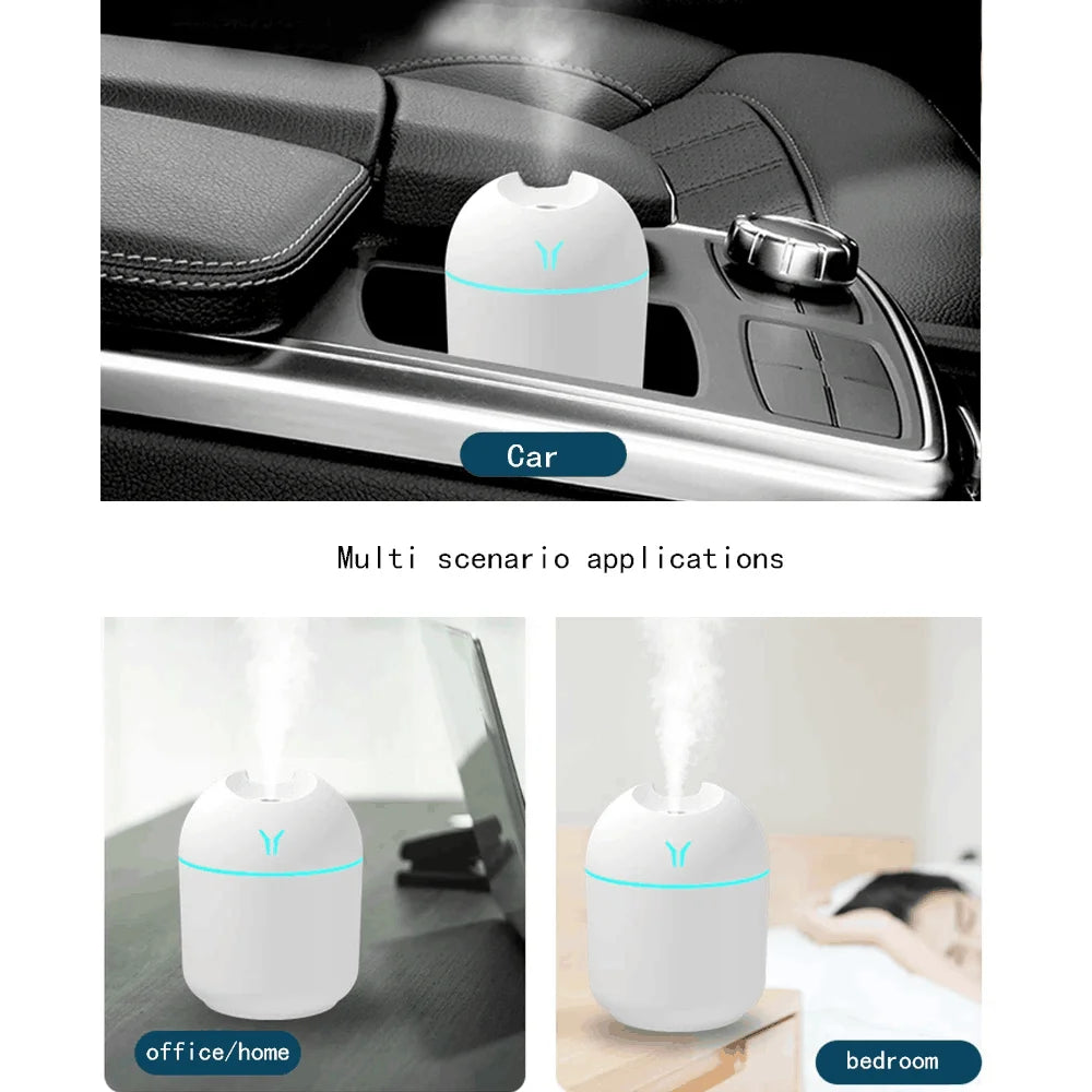 Mini USB LED Humidifier with Ultrasonic