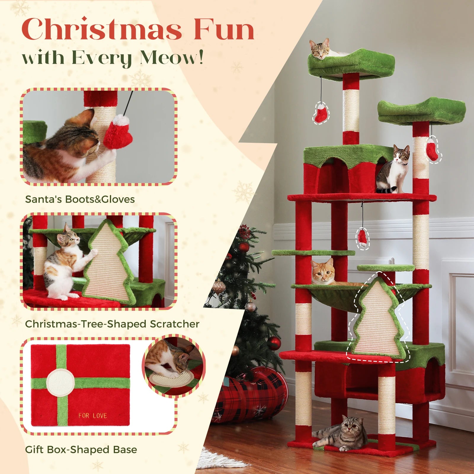 Xmas Cat Condo