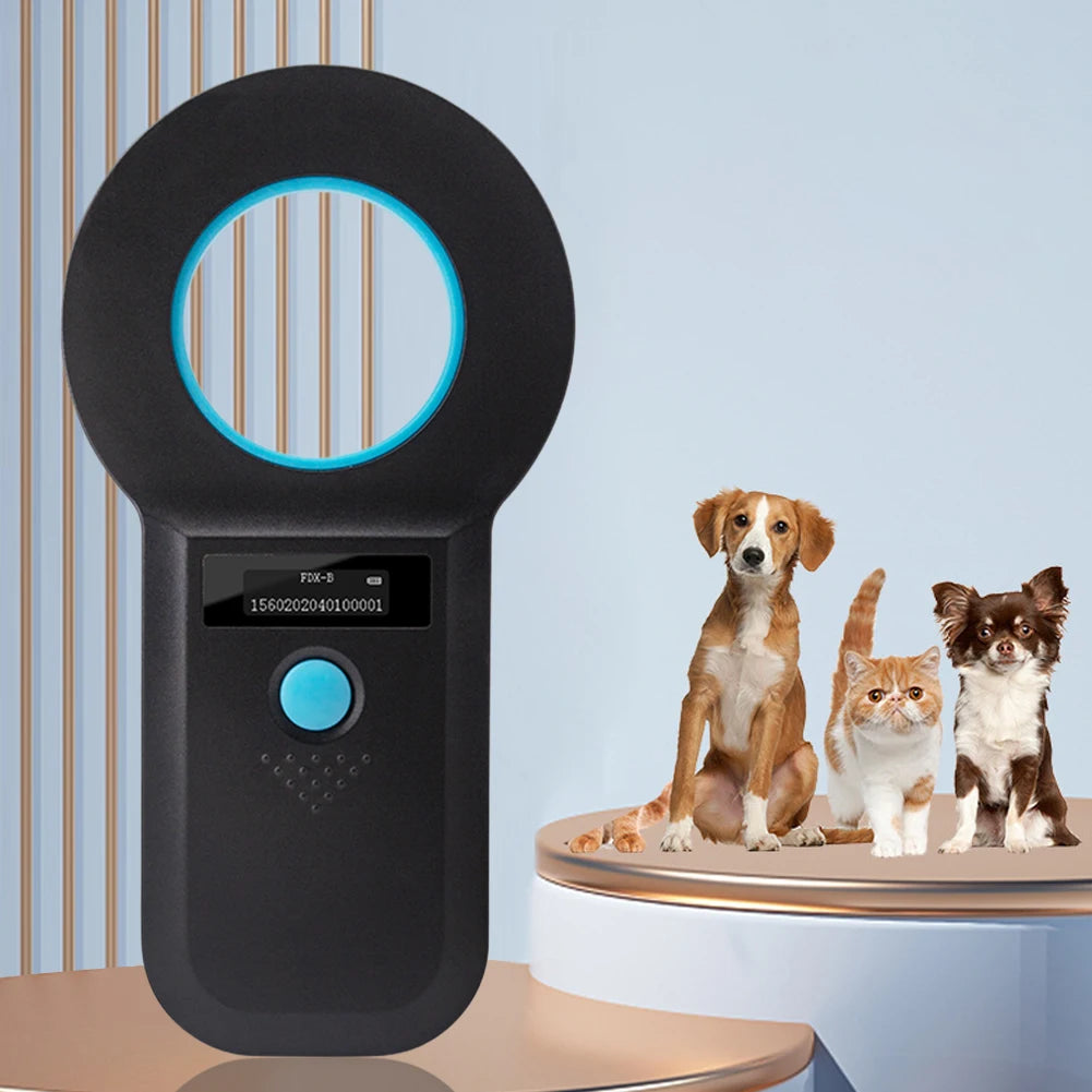 Handheld Pet Microchip Scanner Reader EMID FDX-B(ISO11784/85) Animal RFID EMID Reader Animal Chip Scanner for Cat Dog Pet Animal