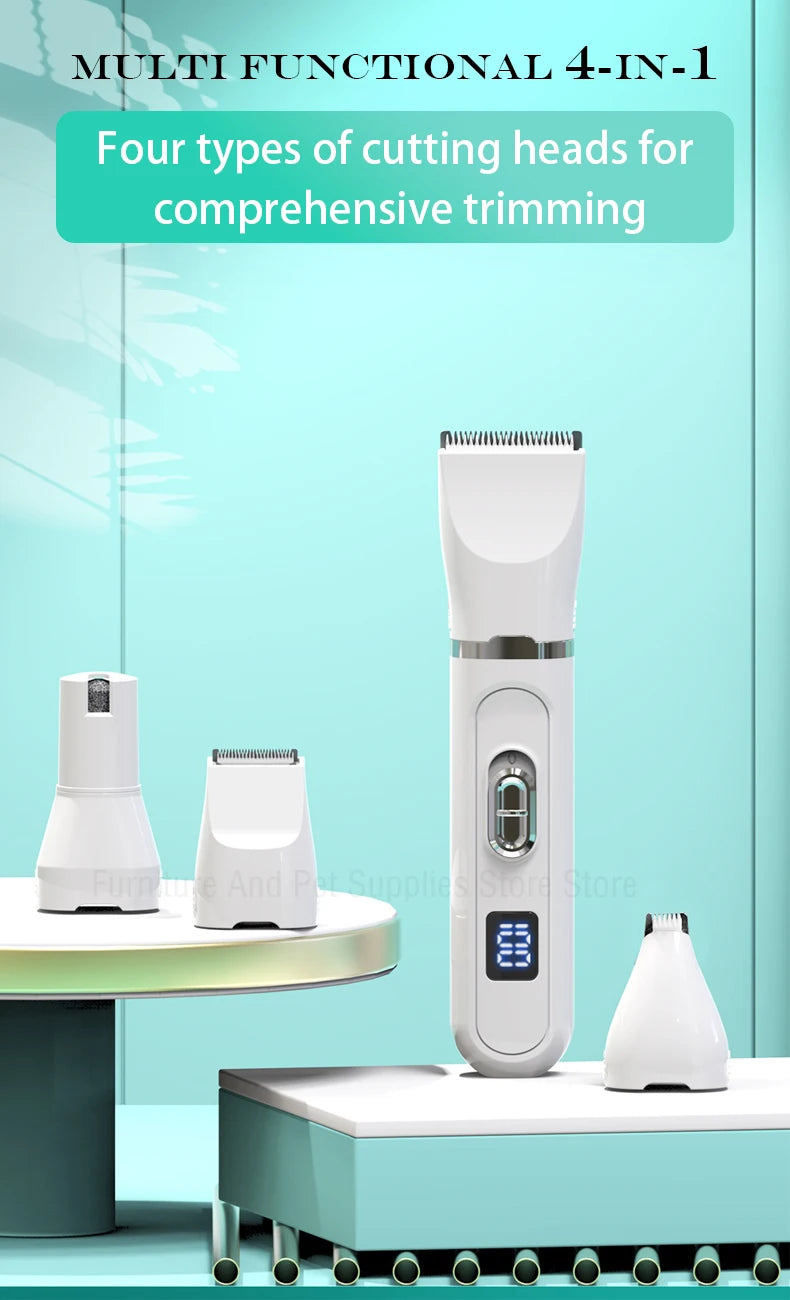 Dog Hair Clippers Grooming Electric Pet Clipper Professional Silent Hair Cutter USB Rechargeable Pet Grooming Clipper