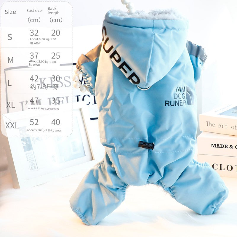 Small Dog Fleece Jumpsuit - Bear