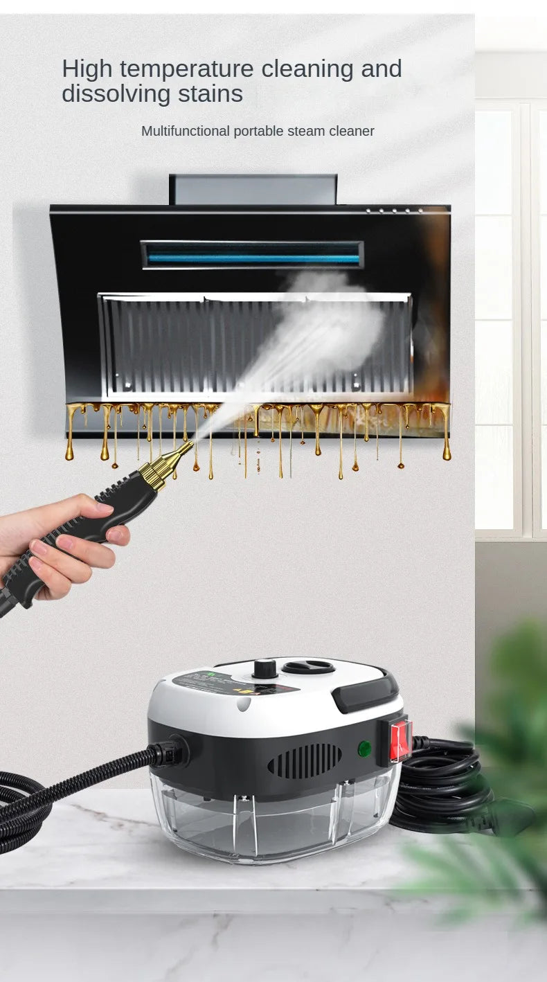 Powerful 2500W Steam Cleaner with Extended Hose