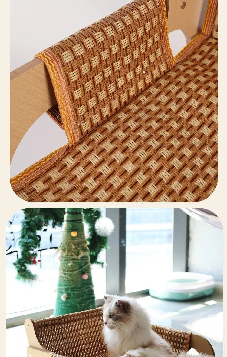 FatCat Rattan Bed - Durable 2-in-1 Lounging Sofa