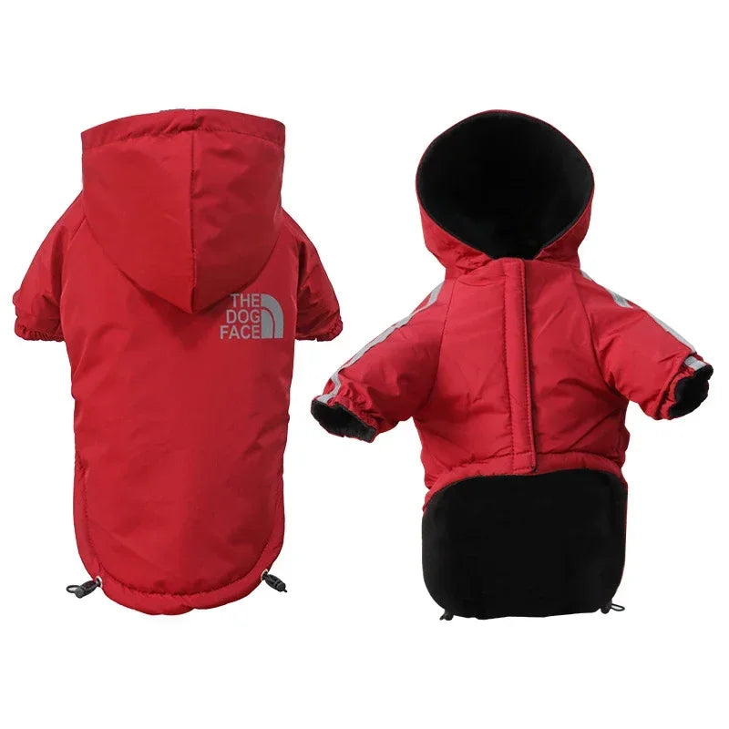 Pet Coat with Reflective Hood