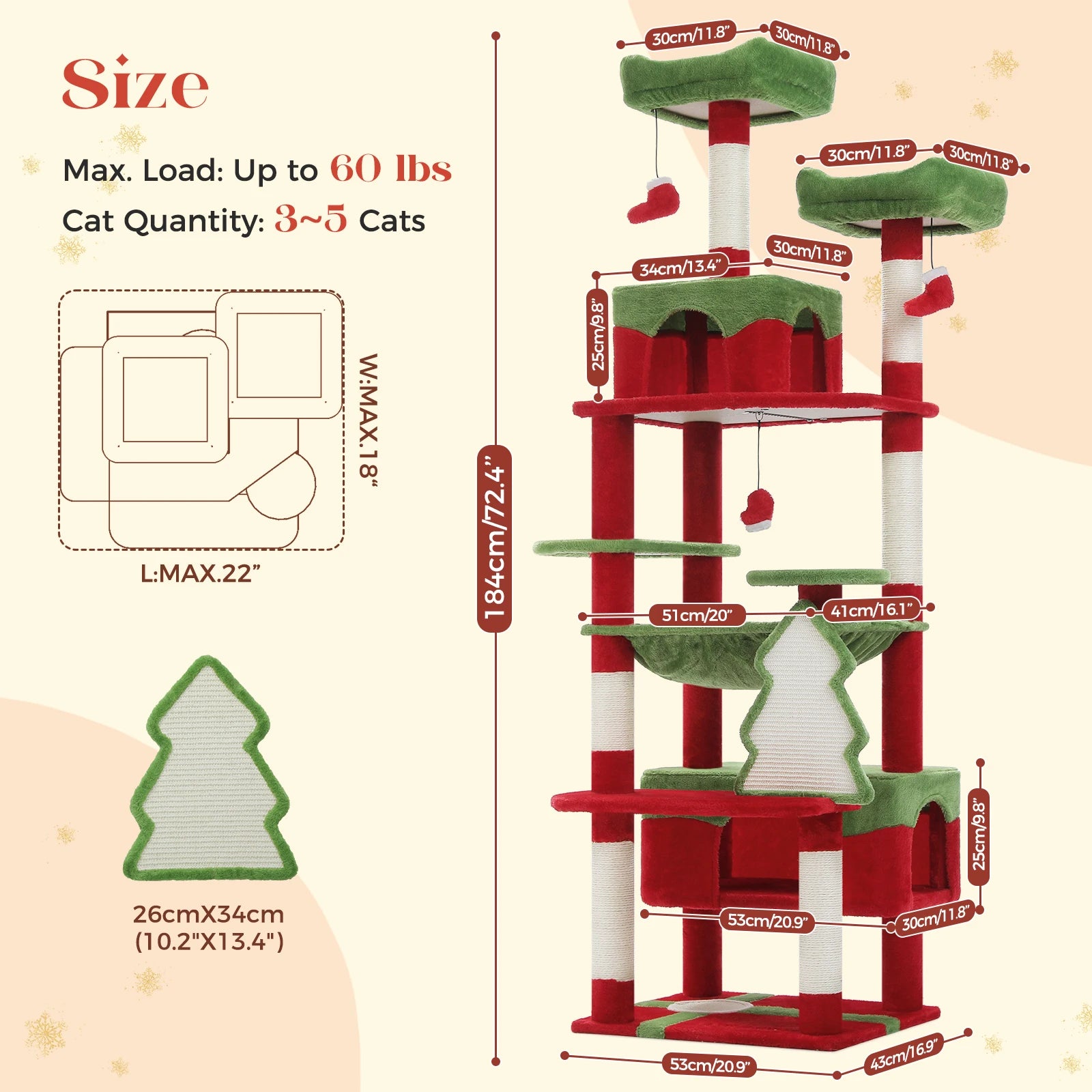 Xmas Cat Condo
