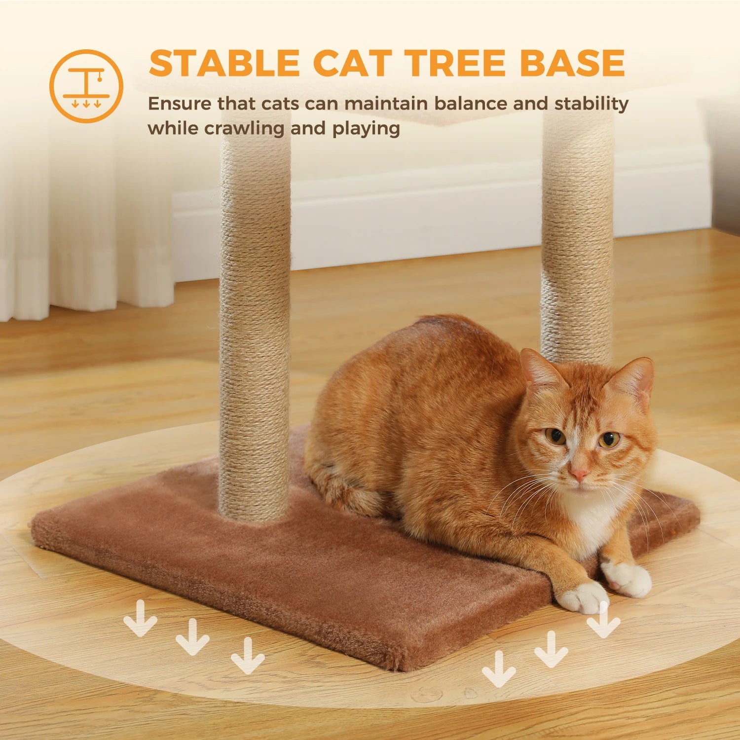 Small Grey Cat Tree with Multi-Level Play & Rest