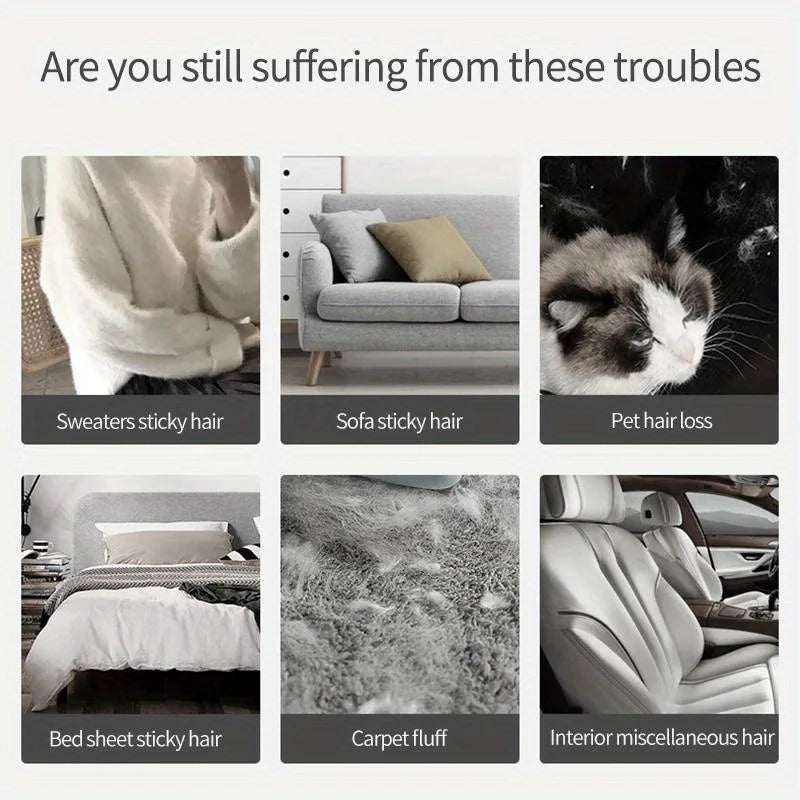 Electrostatic pet hair remover.