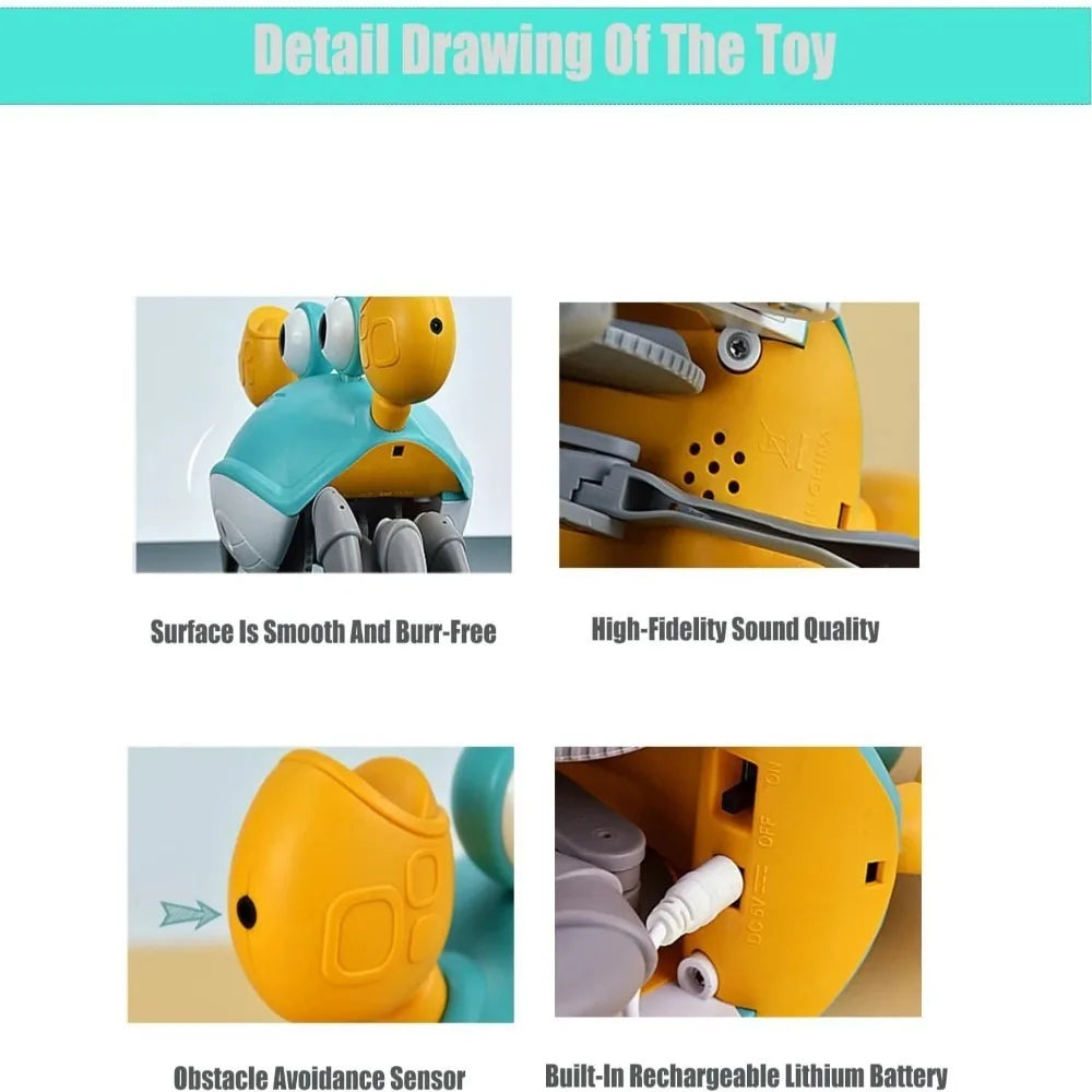 Musical Dancing Crab Toy for Cats and Dogs