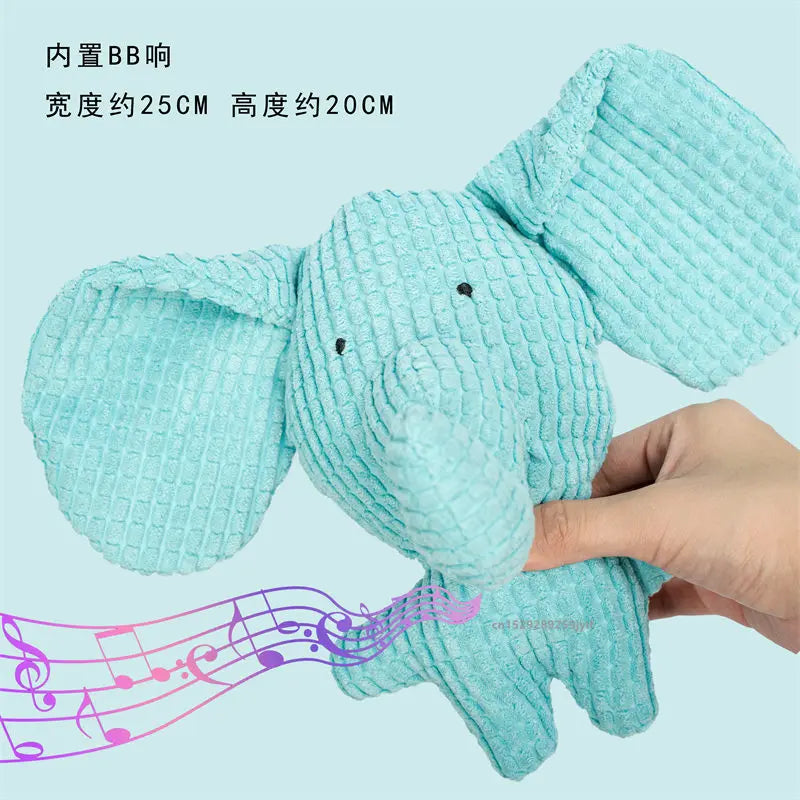 Plush Dog Toy Bite Resistant Squeaky Toys Sound-Resistant Teeth-Cleaning for Dog and Cat Pets Training Accessories