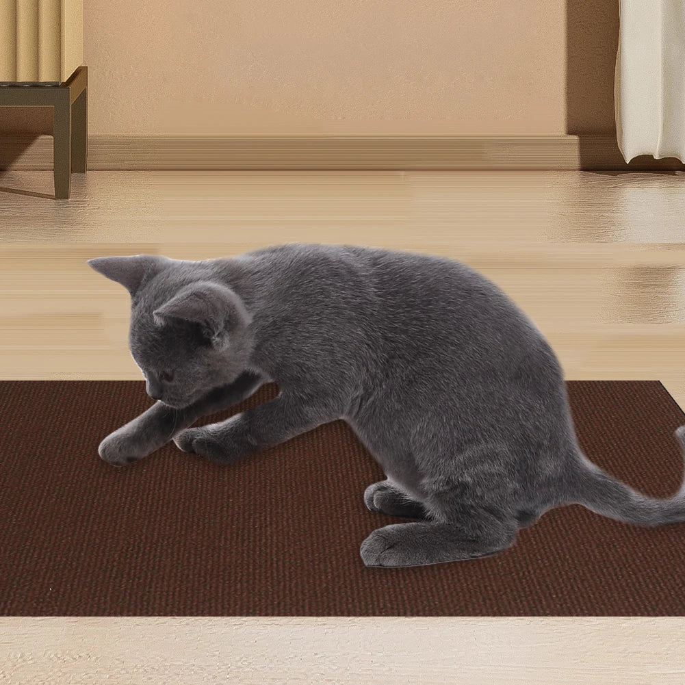 Durable Cat Scratch Mat with Self-Adhesive Backing
