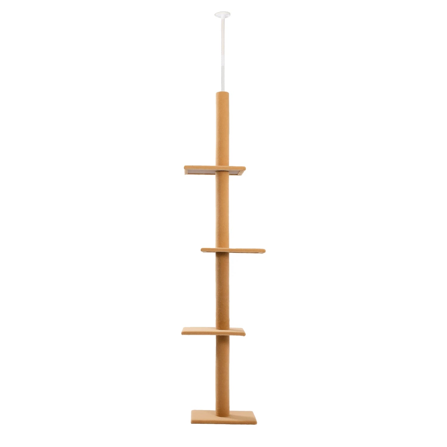 Adjustable Height Cat Tree for Indoor, Floor to Ceiling Cat Tower with Scratching Posts, Cat Scratcher Furniture, Kitten Toys