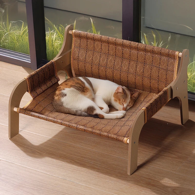 2-In-1 Summer Cat Sofa Rattan Mat Pet Sofa Cats And Dogs Universal Scratch-Resistant Pet Products
