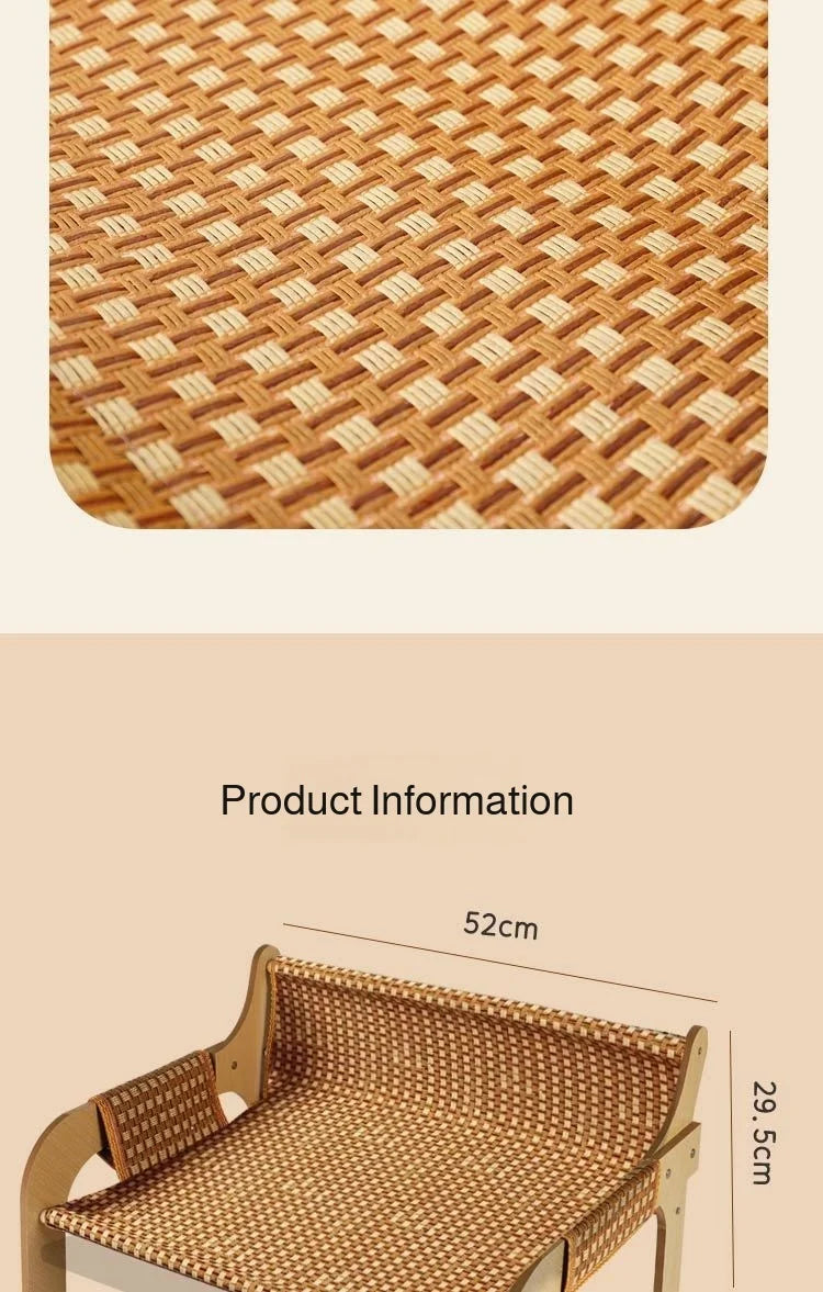 2-In-1 Summer Cat Sofa Rattan Mat Pet Sofa Cats And Dogs Universal Scratch-Resistant Pet Products