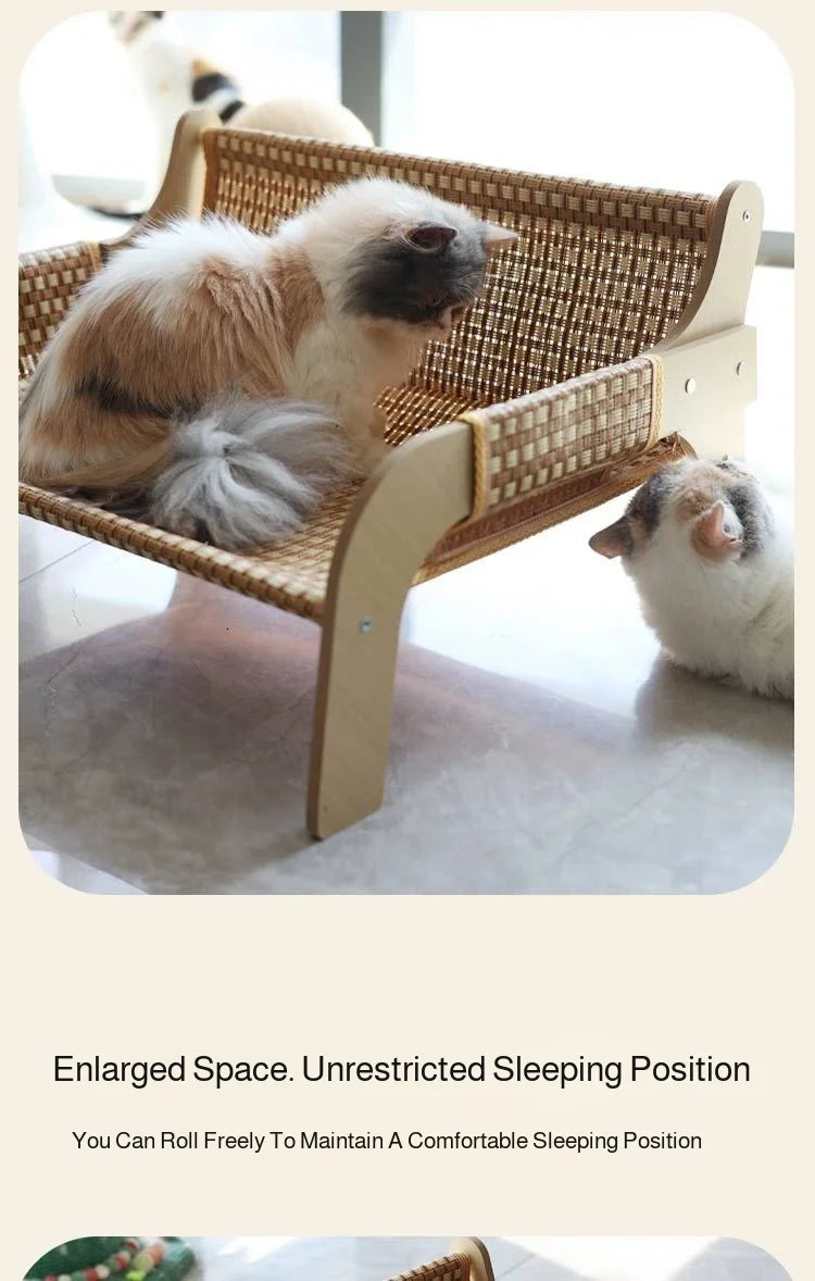 2-In-1 Summer Cat Sofa Rattan Mat Pet Sofa Cats And Dogs Universal Scratch-Resistant Pet Products