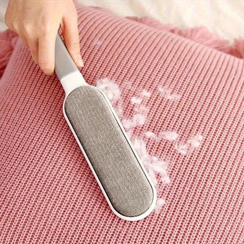Electrostatic pet hair remover.