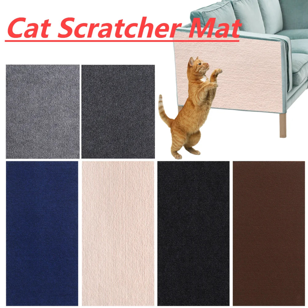 Durable Cat Scratch Mat with Self-Adhesive Backing