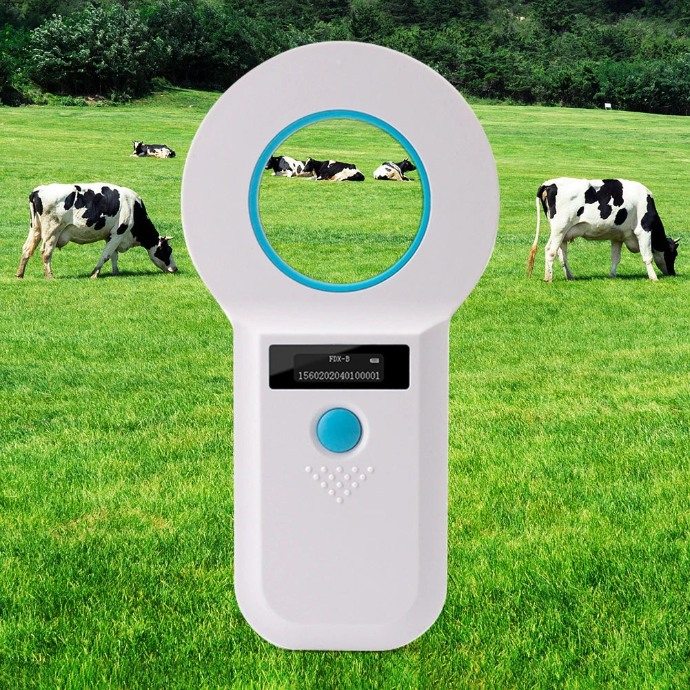Handheld Pet Microchip Scanner Reader EMID FDX-B(ISO11784/85) Animal RFID EMID Reader Animal Chip Scanner for Cat Dog Pet Animal