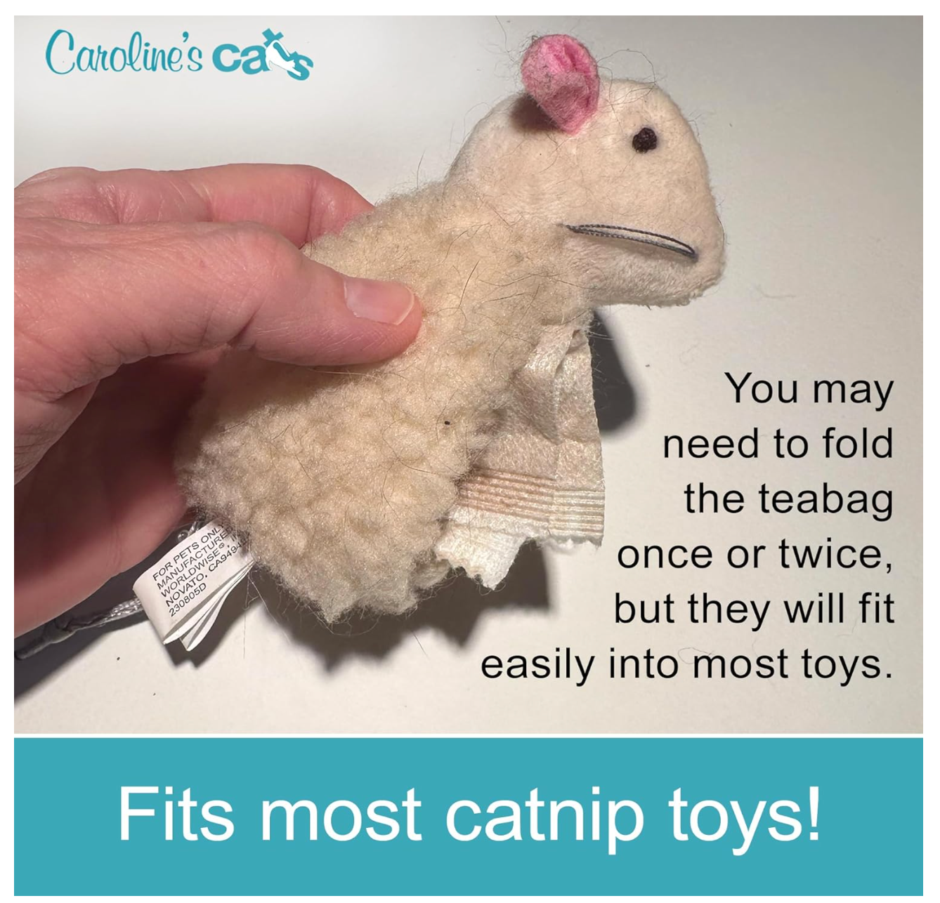 Caroline's Cats Silvervine Powder Packets for Cat Toys - Gall Fruit Refill Pouches More Potent Than Catnip Replacements for Flapping Bird, Flopping Fish, and More