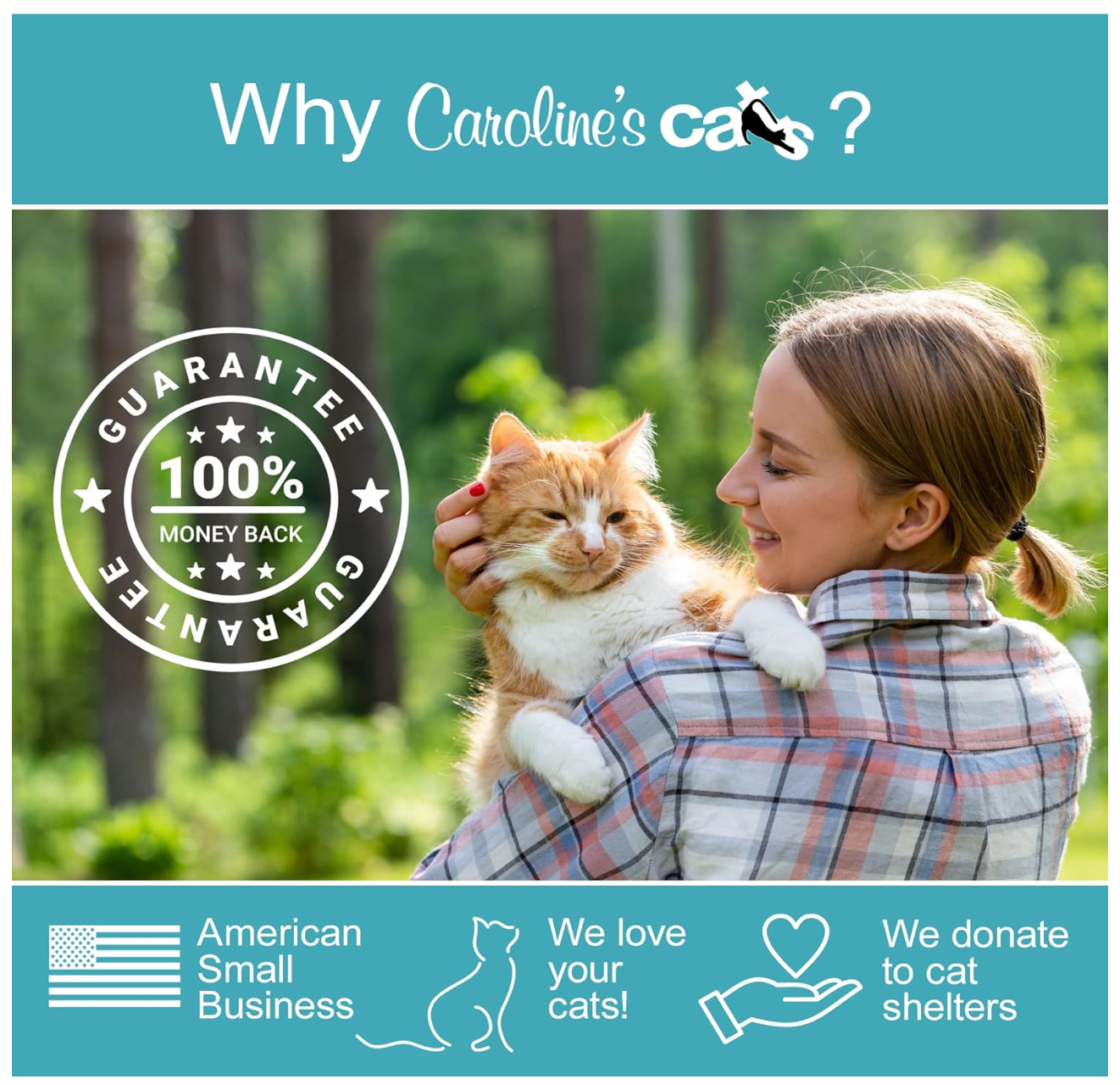 Caroline's Cats Organic Catnip Packets for Cat Toys – Refill Pouches for Flapping Bird, Flopping Fish, and More, 10 Tea Bags