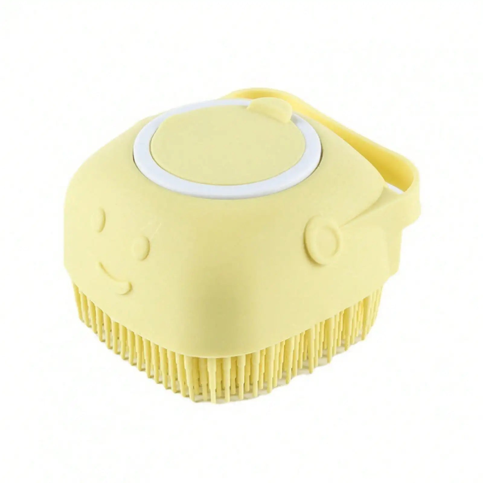 Gentle Silicone Dog Wash Brush with Shampoo Dispenser