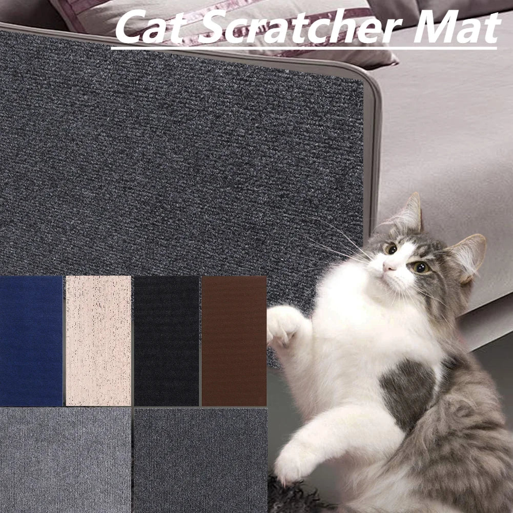 Durable Cat Scratch Mat with Self-Adhesive Backing