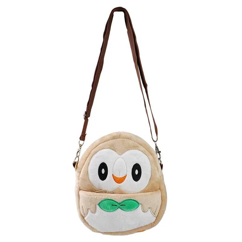 Gengar Mimikyu Snorlax Rowlet Lucario Charmander Plush Backpack Pokemon Anime Shoulder Bag Doll Toys