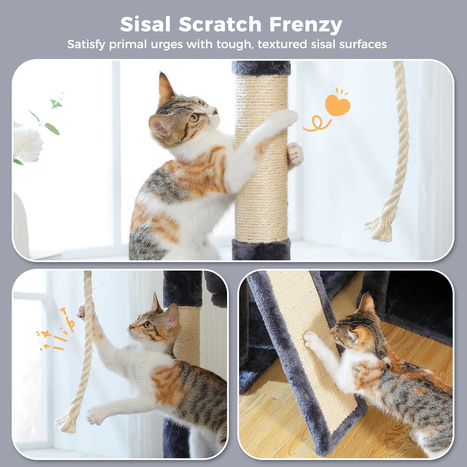 Cat Condo with Sisal Medium