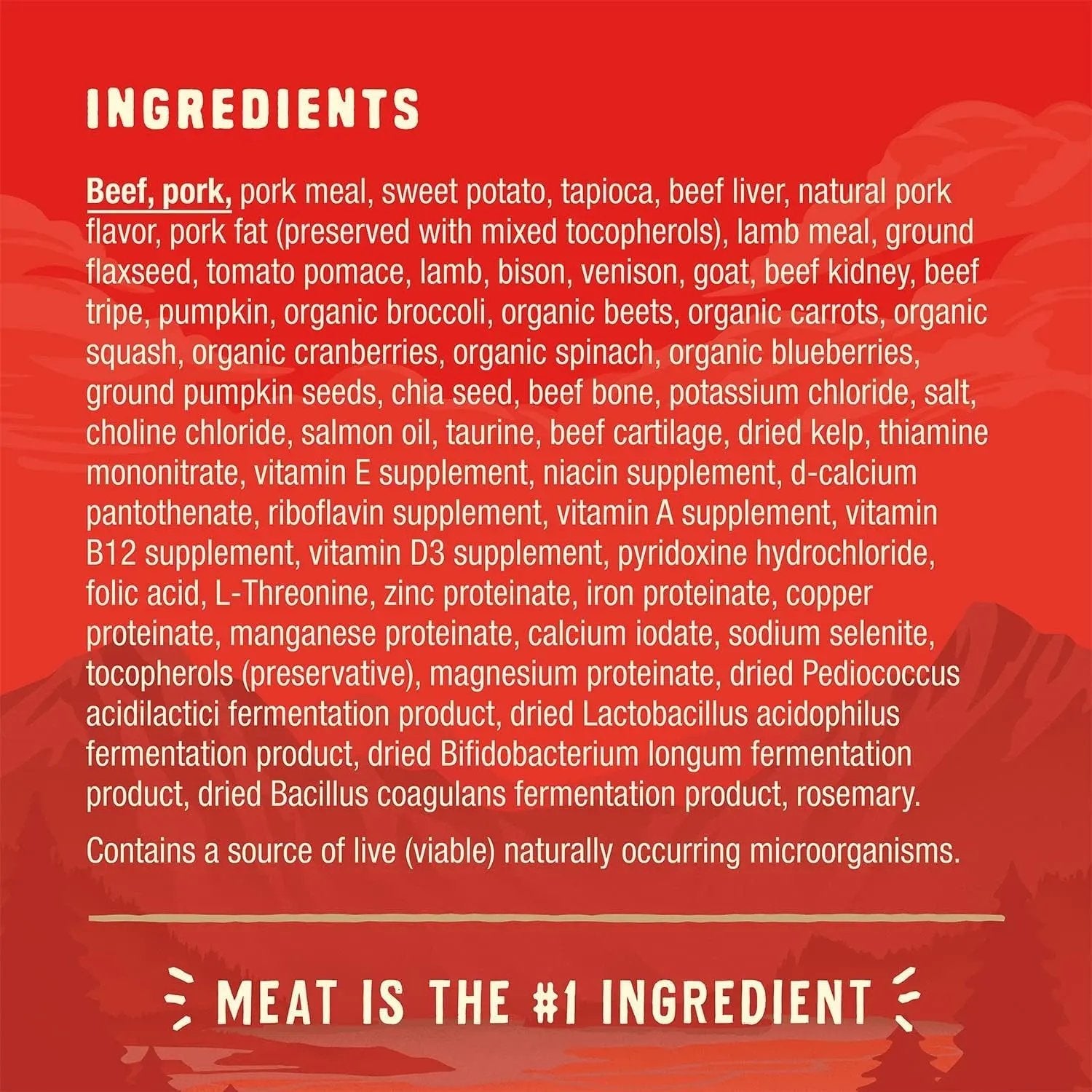 Wild Red Dry Dog Food Raw Coated High Protein Grain & Legume Free Red Meat Recipe, 1 Lb. Bag