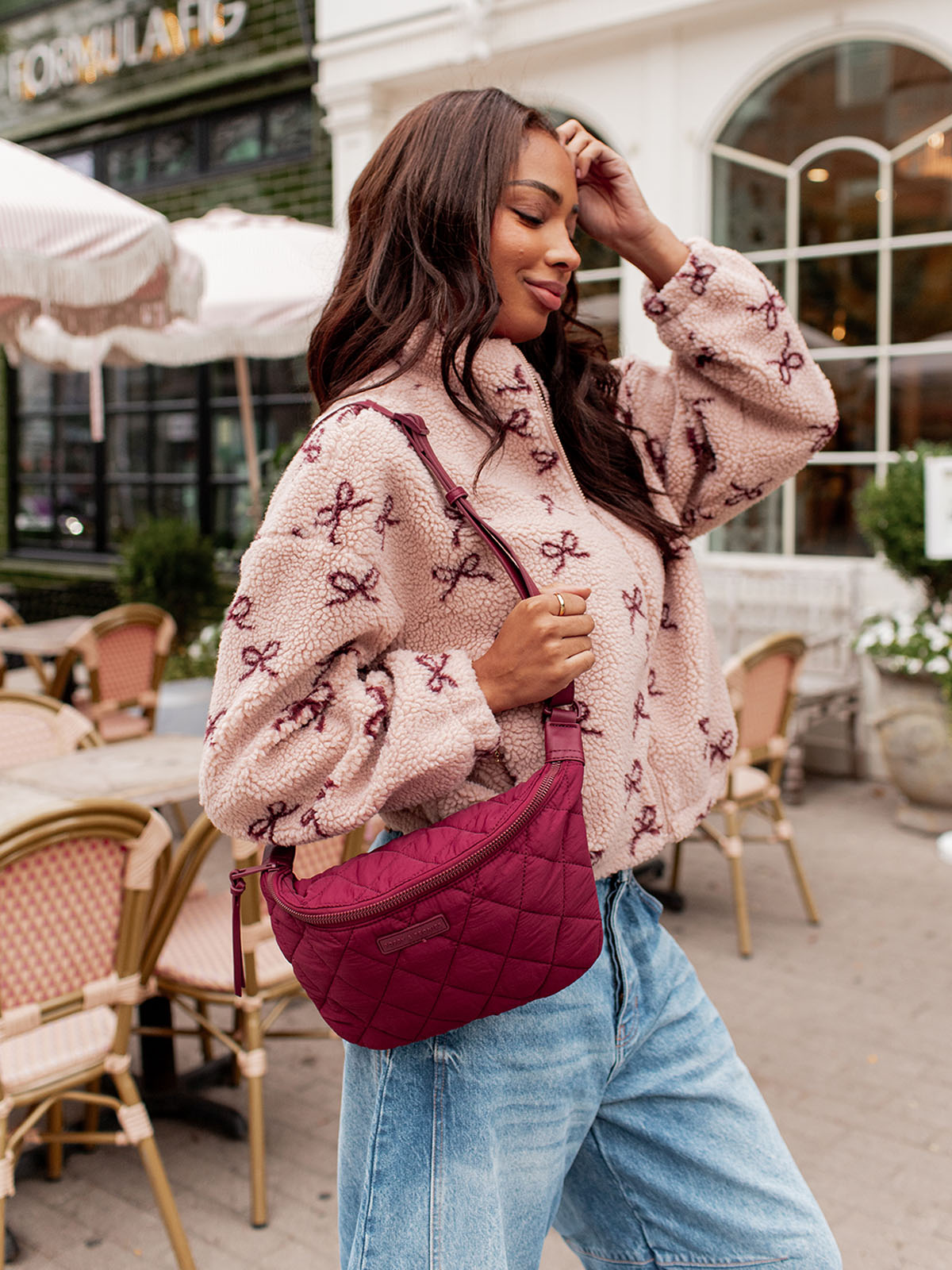 Quilted Large Sidekick Berry