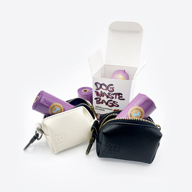 Leather Poop Bag Dispenser