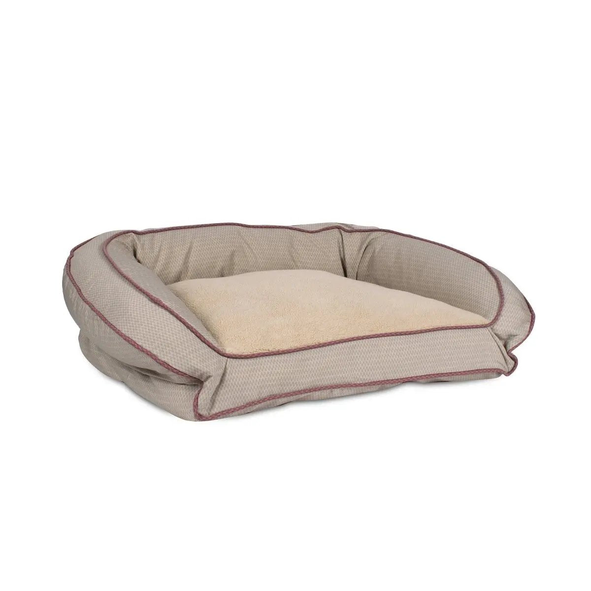 GreenDog Checkered Wave Bolster Bed