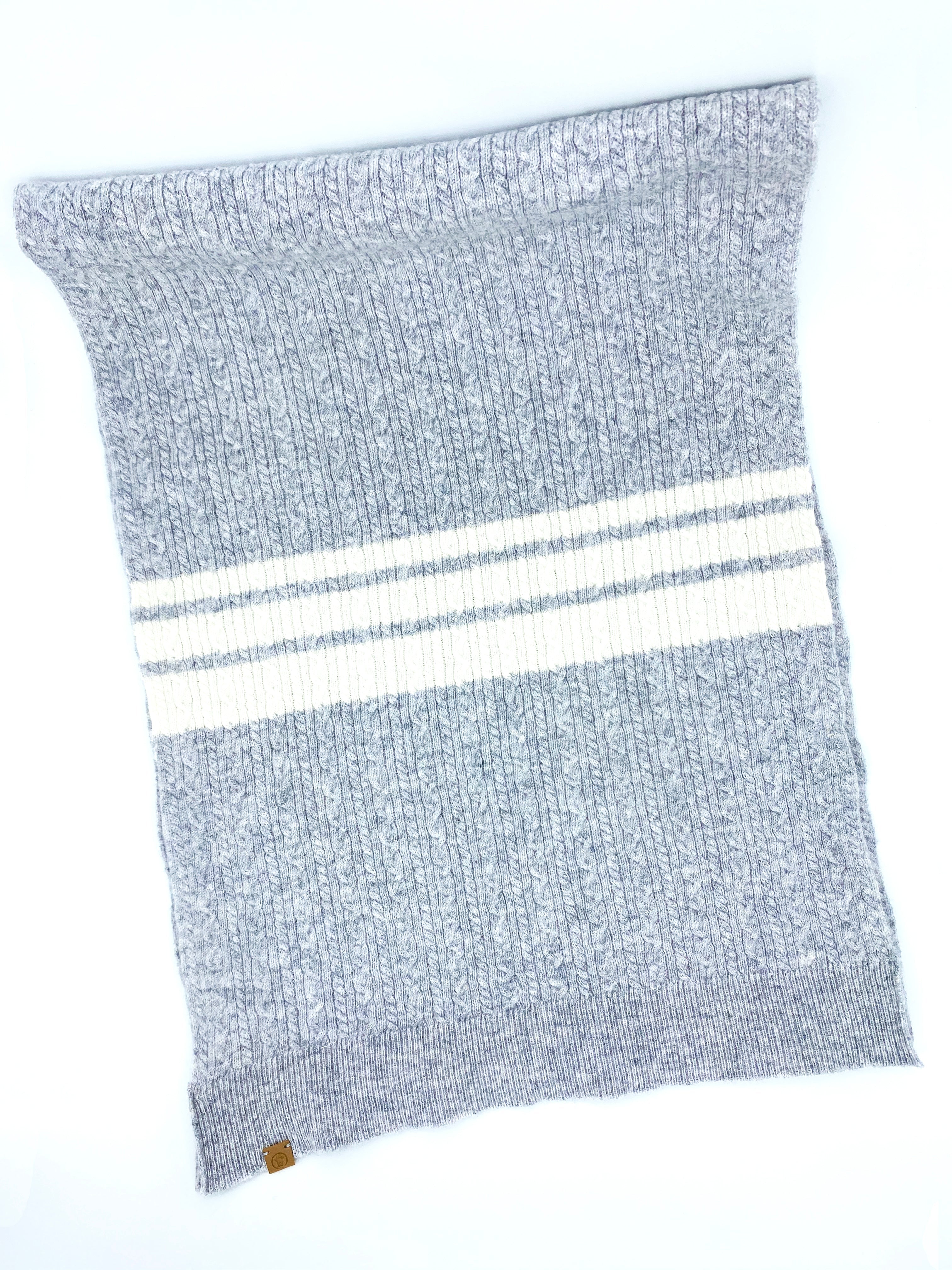 Cashmere Blend Scarf sets for Pets and their humans, Heather Grey