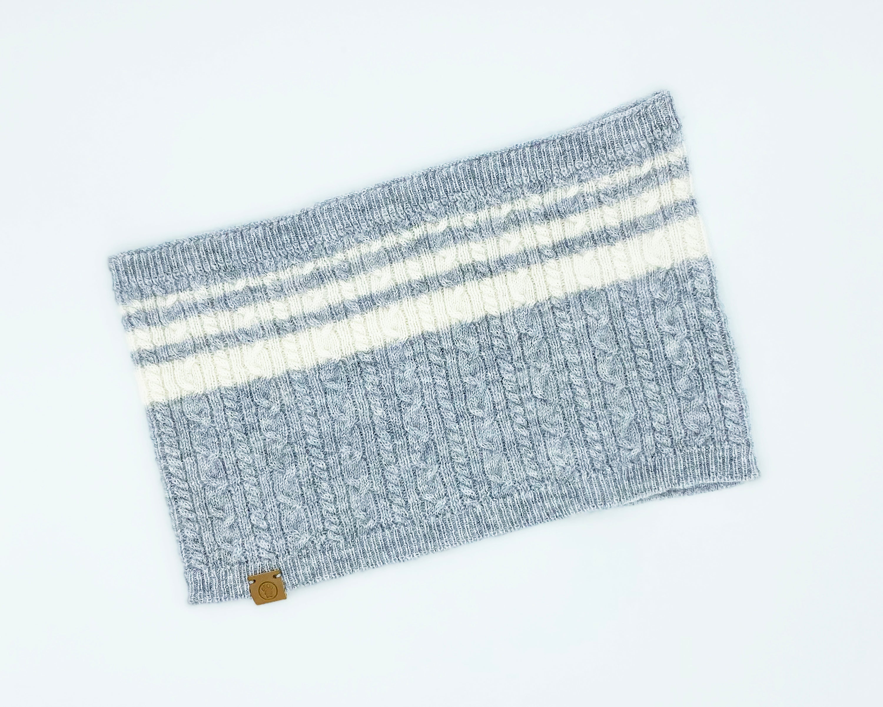 Cashmere Blend Scarf sets for Pets and their humans, Heather Grey
