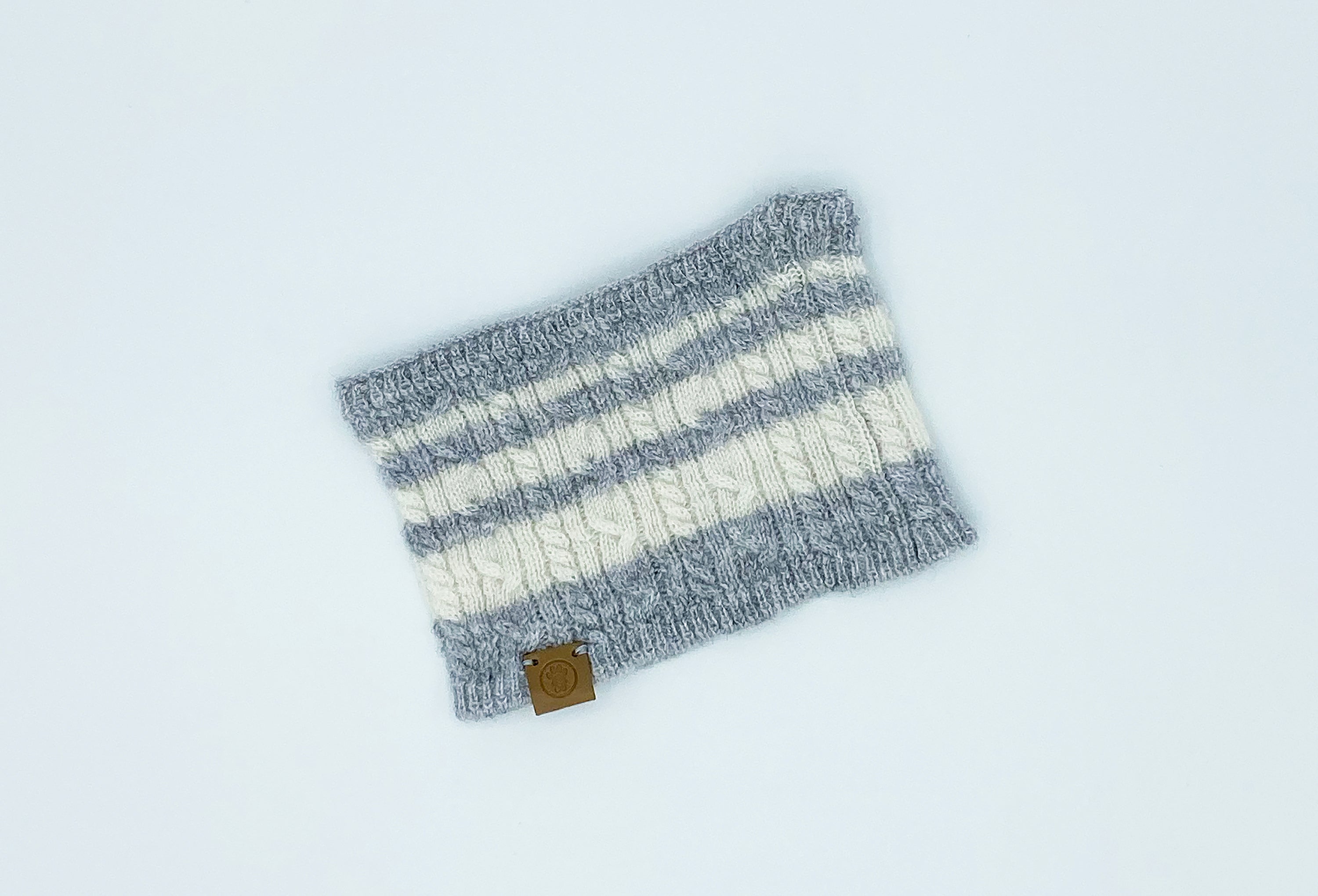 Cashmere Blend Scarf sets for Pets and their humans, Heather Grey