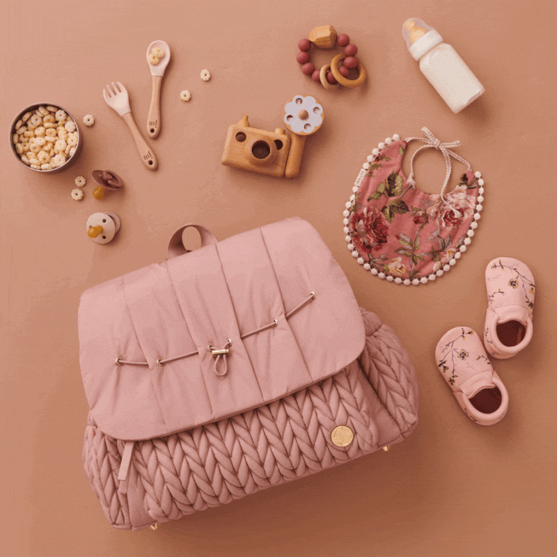 Levy Backpack Dusty Rose Holiday Set