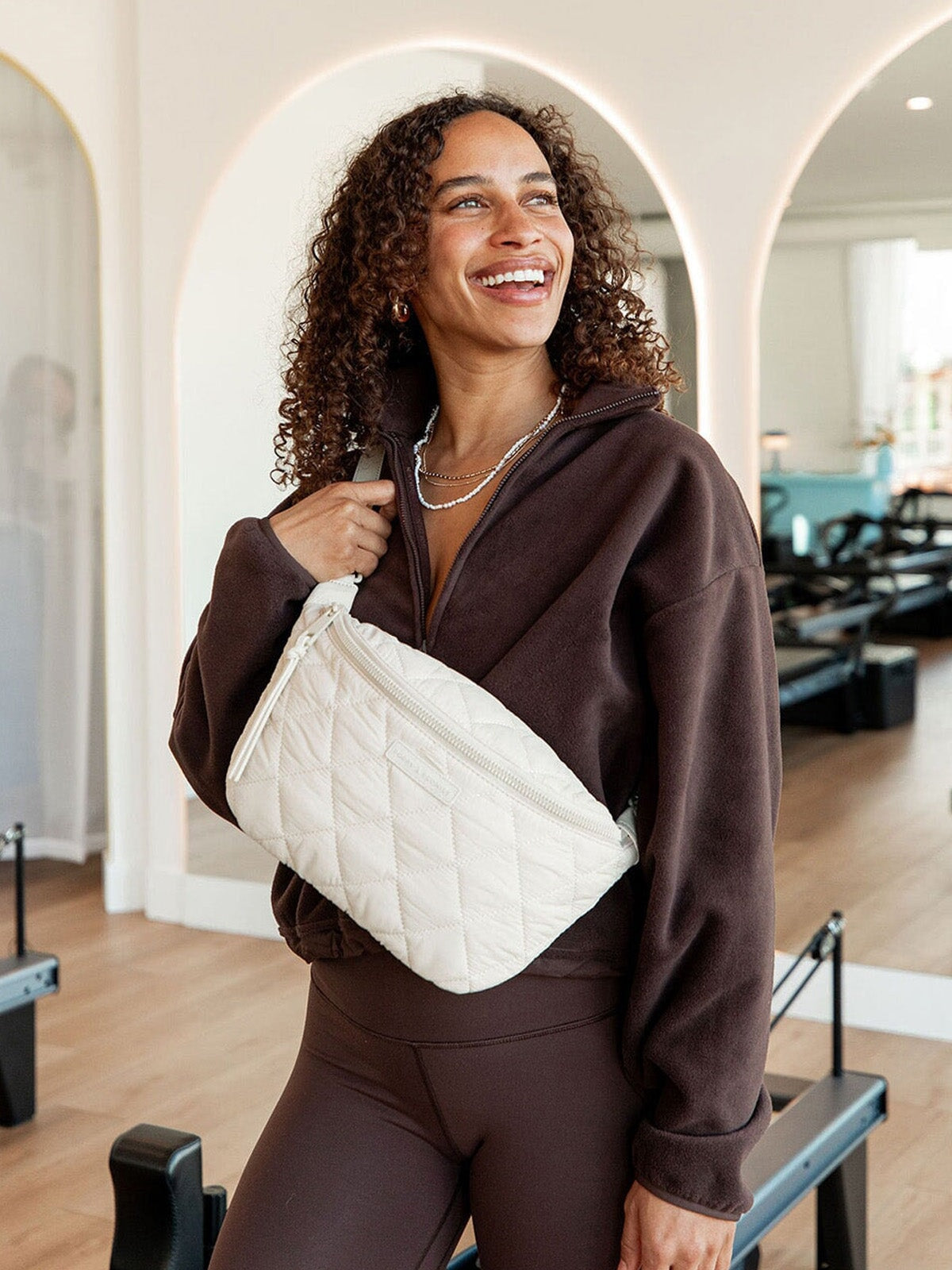 Quilted Large Sidekick Cream