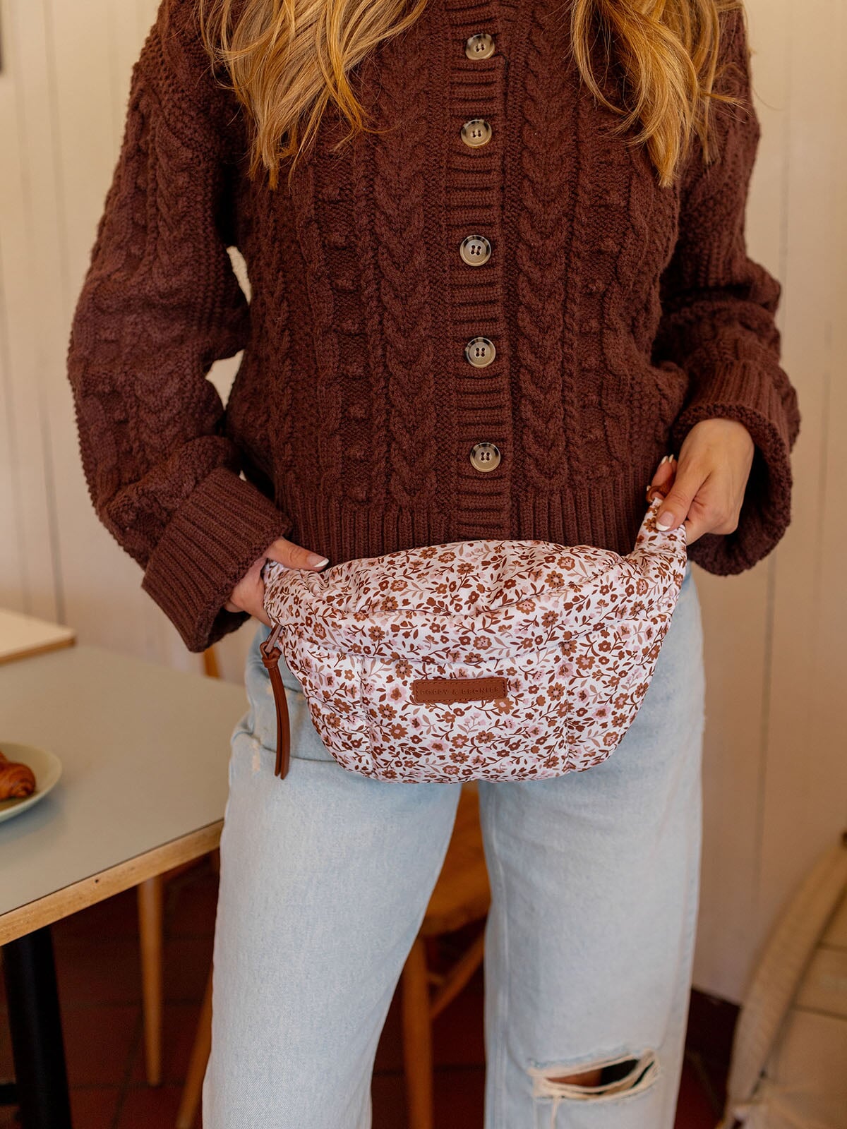 The Sidekick Nylon Fall Brown Floral