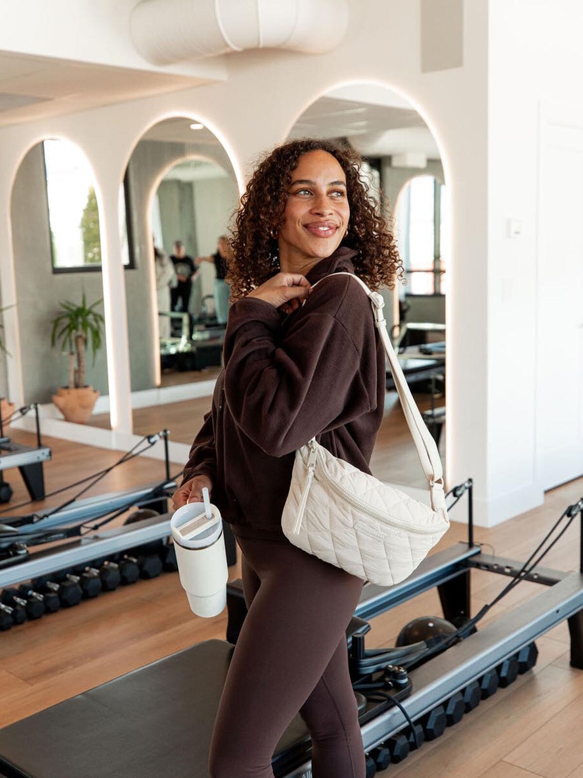 Quilted Large Sidekick Cream