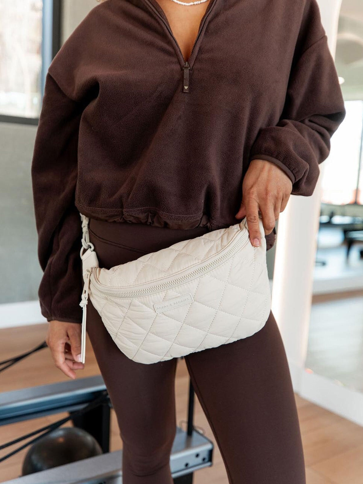 Quilted Large Sidekick Cream