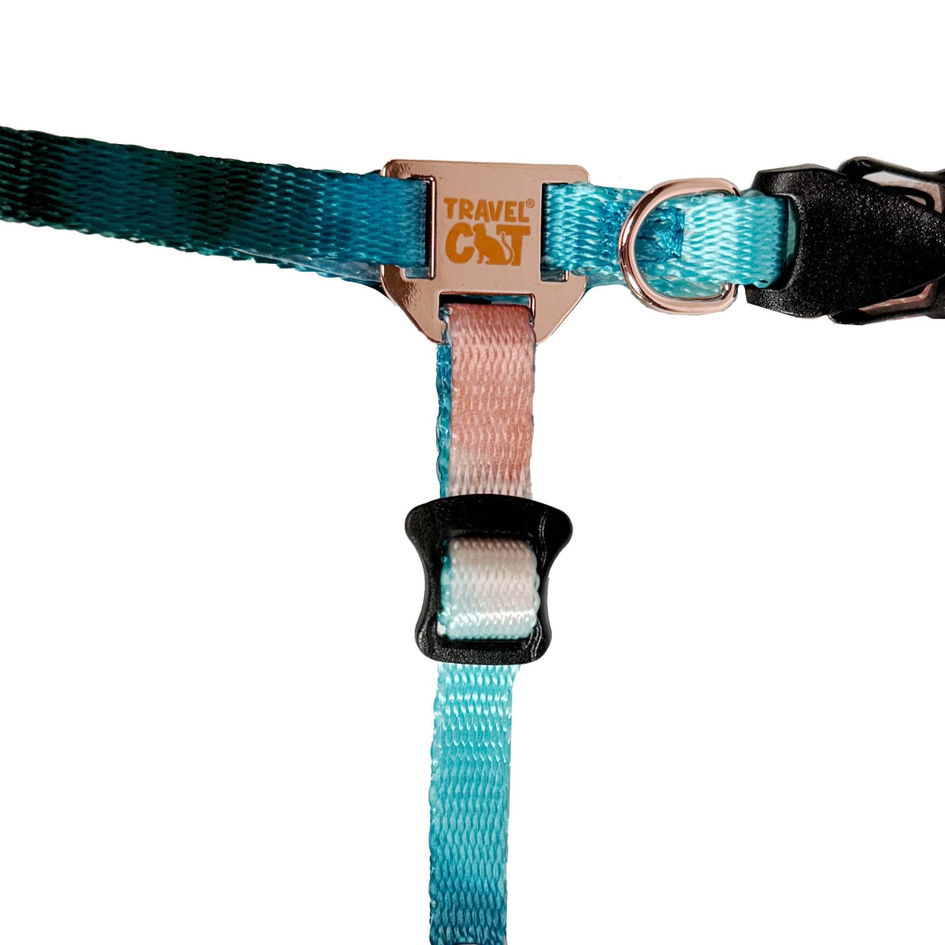 "The Day Tripper" Perfect Adjustable H-Style Cat Harness & Bungee Leash Set